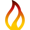 Icon Flamme bunt
