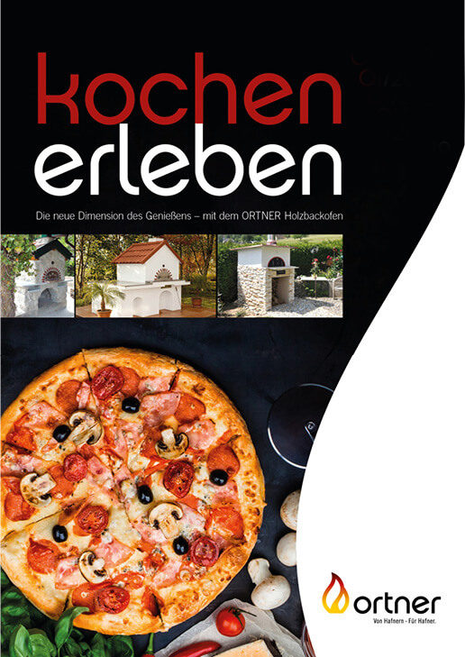 Magazin, auf der Titelseite Pizza und Öfen